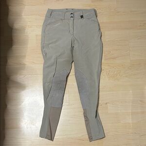 Beige Romfh Riding Pants with Knee Patches